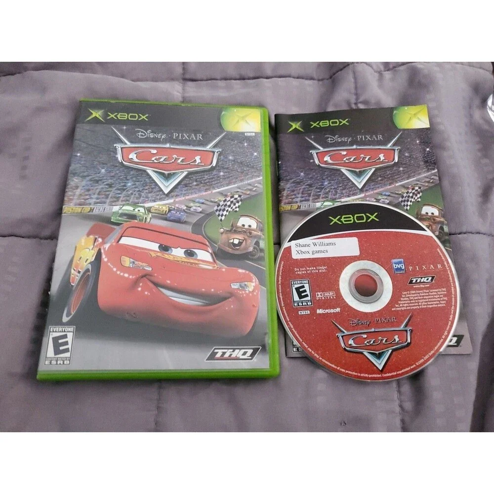 Cars (Microsoft Xbox, 2006) Complete In Box Racing Kids Video Game